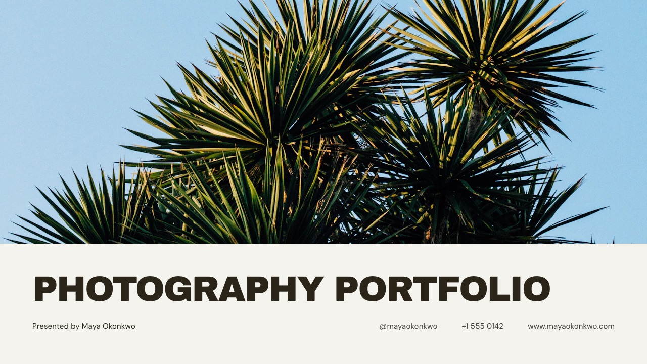 The cover of the Framekit photography portfolio book template, a printed-book style deck for showing selected work.