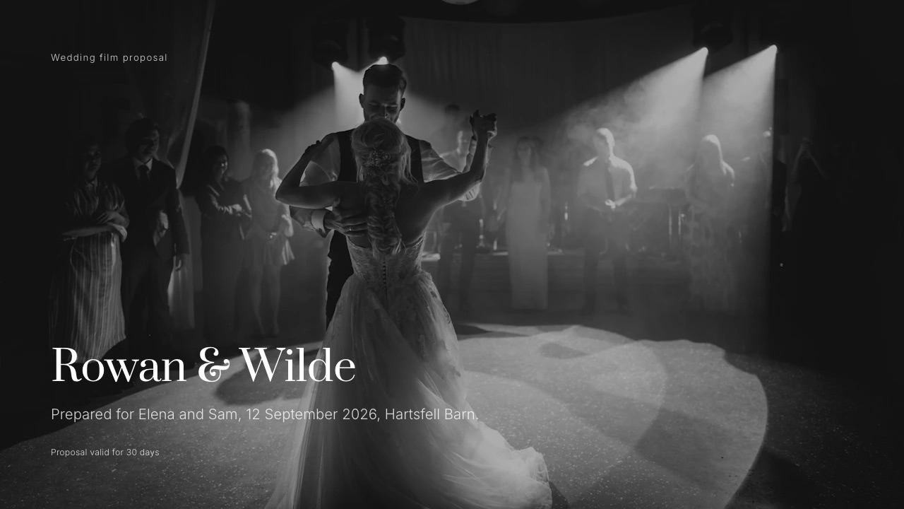 Wedding Videography Pricing Guide Template (2026 Prices)