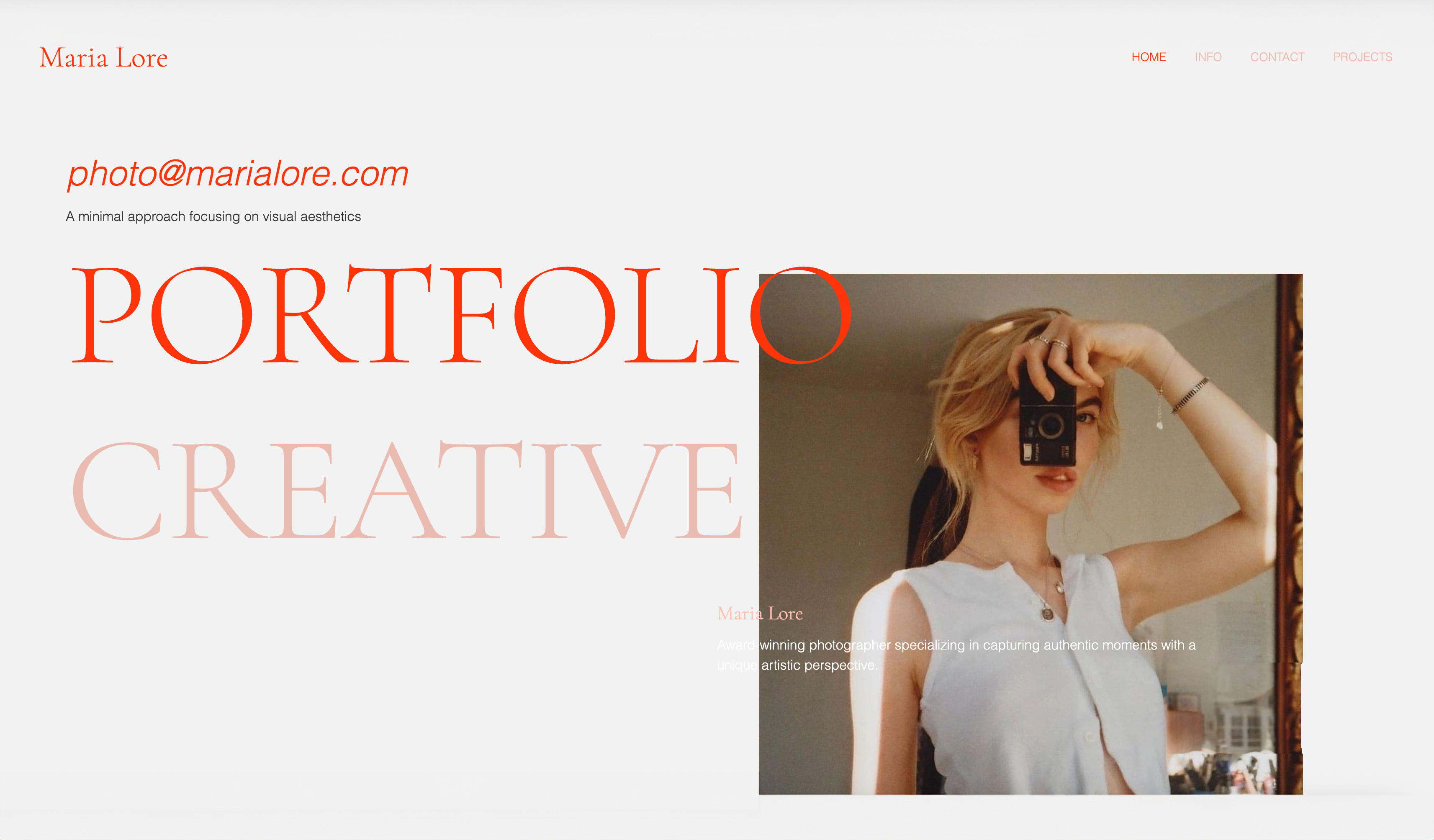 Framekit photography template with stunning image presentation