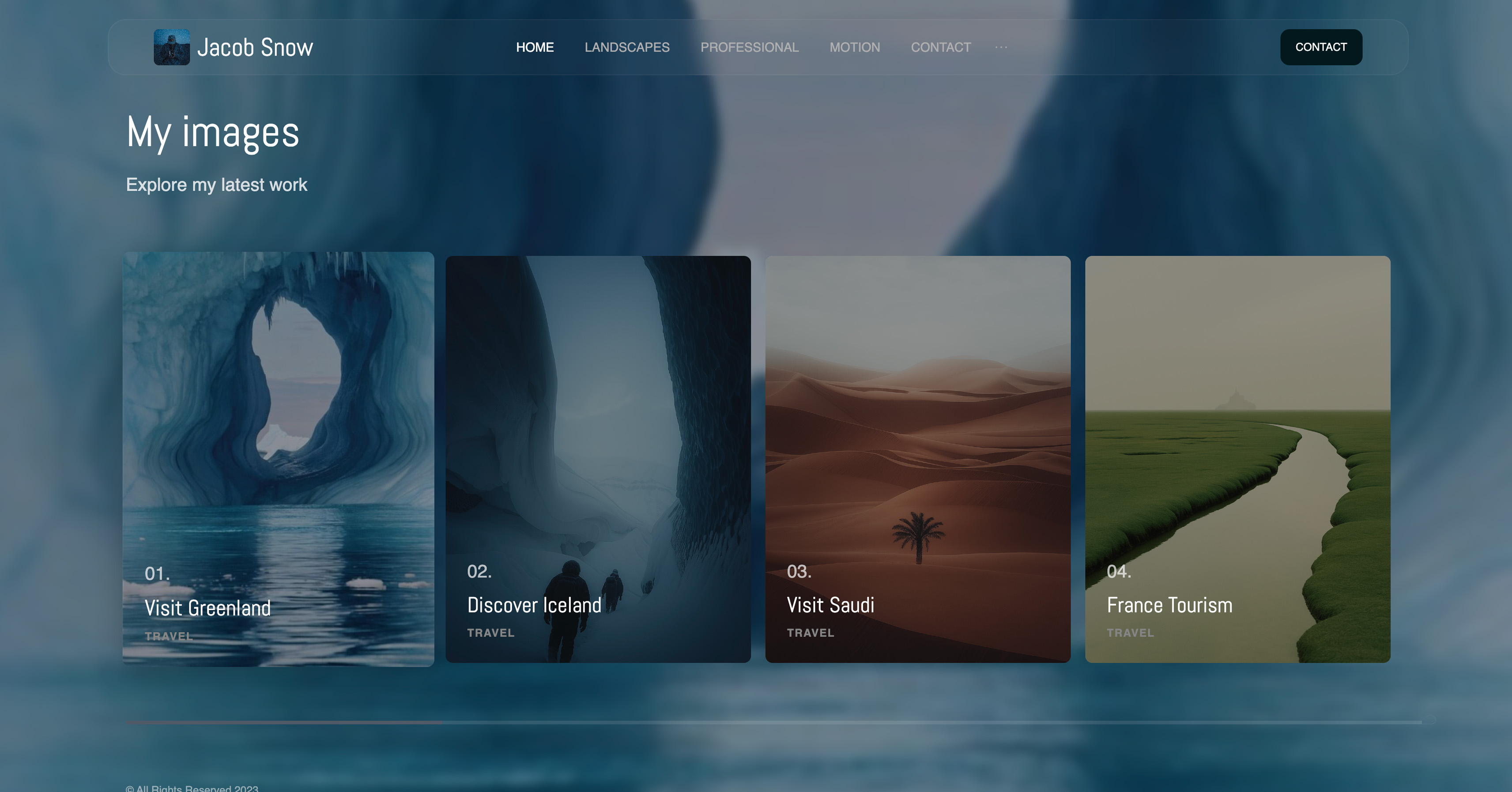 Framekit photography portfolio with stunning image galleries